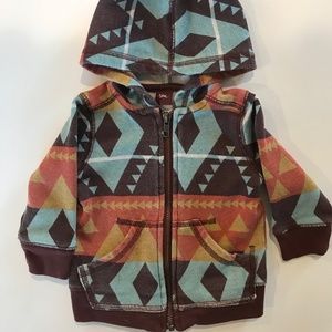 Tea Collection trendy sweatshirt hoodie. Tribal.